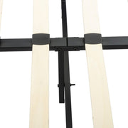 Bedframe with Wooden Slats (Light Grey) - Single V264-BFS-206F-LGR-SL-1