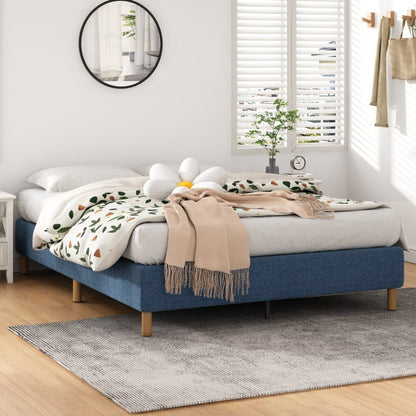 Metal Bed Frame Mattress Foundation Blue - Double V264-BFS-207F-BLU-DL-1