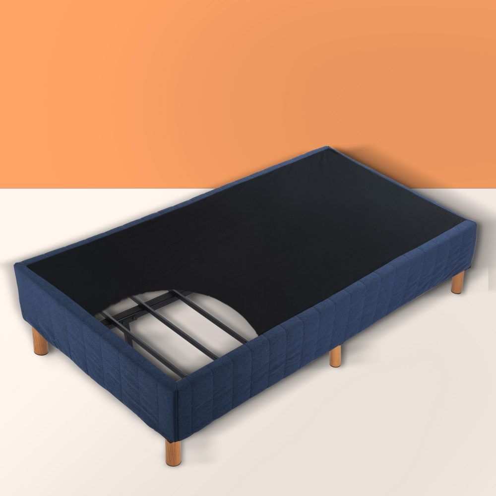 Metal Bed Frame Mattress Foundation Blue - Double V264-BFS-207F-BLU-DL-1
