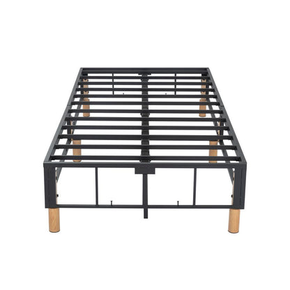 Metal Bed Frame Mattress Foundation Blue - Double V264-BFS-207F-BLU-DL-1