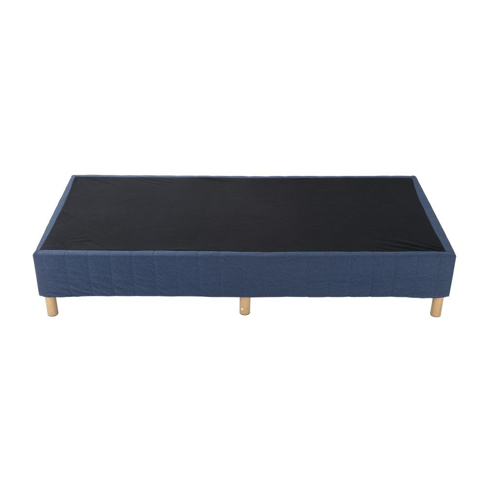 Metal Bed Frame Mattress Foundation Blue - Queen V264-BFS-207F-BLU-QU-1