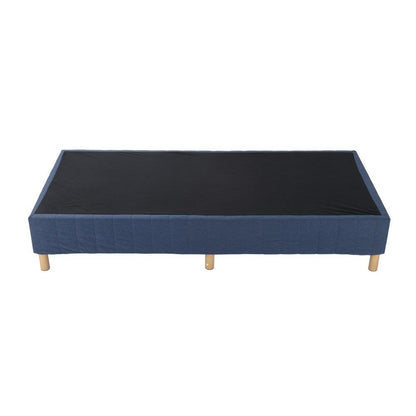 Metal Bed Frame Mattress Foundation Blue - Queen V264-BFS-207F-BLU-QU-1