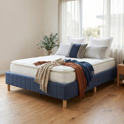 Metal Bed Frame Mattress Foundation Blue – Single