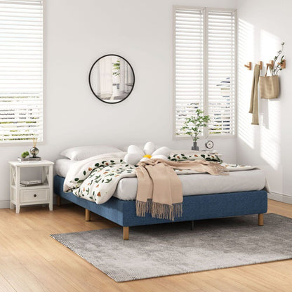 Metal Bed Frame Mattress Foundation Blue - Single V264-BFS-207F-BLU-SL-1