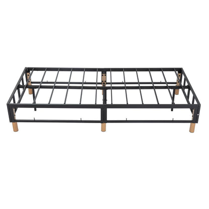 Metal Bed Frame Mattress Foundation Blue - Single V264-BFS-207F-BLU-SL-1
