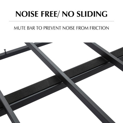 Metal Bedframe Mattress Foundation (Dark Grey) - King V264-BFS-207F-DGR-KG-1