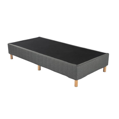 Metal Bedframe Mattress Foundation (Dark Grey) - Single V264-BFS-207F-DGR-SL-1