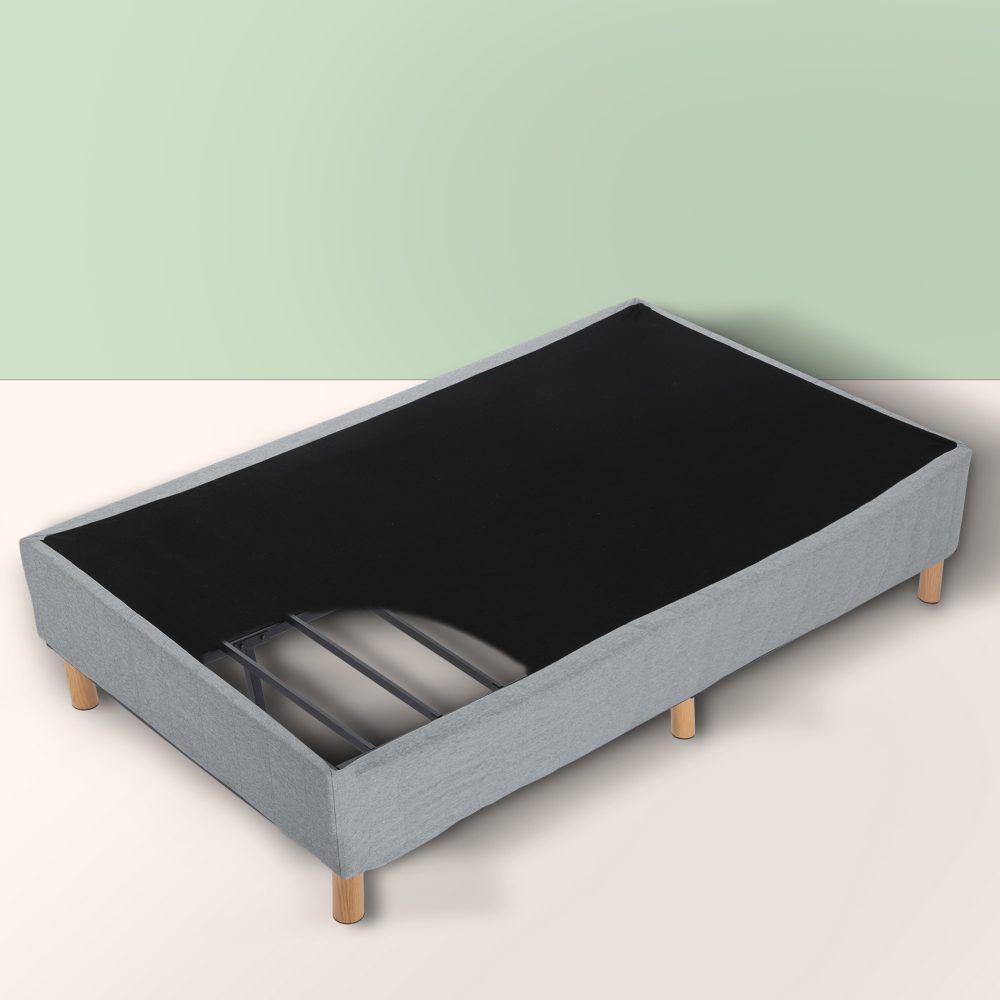 Metal Bedframe Mattress Foundation (Light Grey) - Double V264-BFS-207F-LGR-DL-1