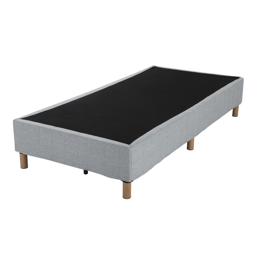 Metal Bedframe Mattress Foundation (Light Grey) - Double V264-BFS-207F-LGR-DL-1