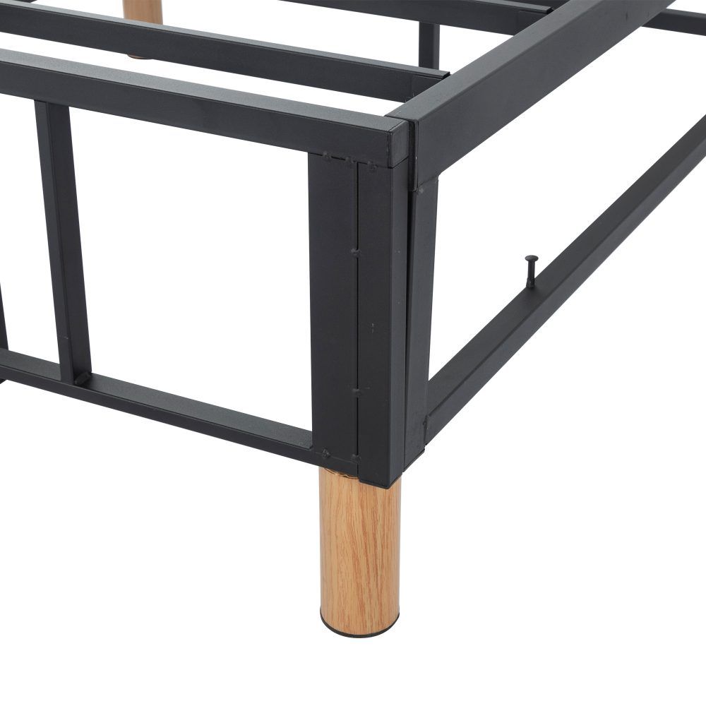 Metal Bedframe Mattress Foundation (Light Grey) - King V264-BFS-207F-LGR-KG-1