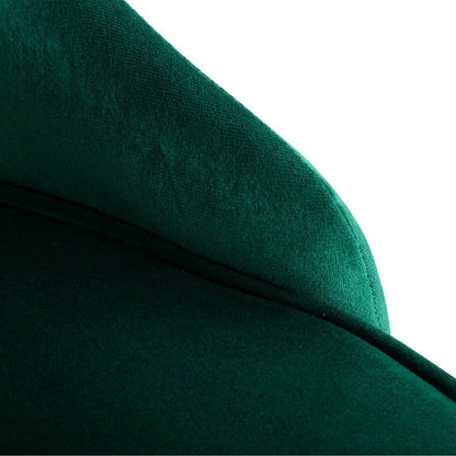 Viva Forever Set of 2 Green Velvet Dining Chairs-Art Deco Design with Gold Metal Legs V264-DNC-414V-GRN-02-1