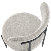 Luxe Boucle Cushioned Elsa Dining Chairs in White Quartz V264-DNC-416B-MCR-02-1