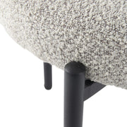 Luxe Boucle Cushioned Elsa Dining Chairs in White Quartz V264-DNC-416B-MCR-02-1
