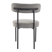 Plush Boucle Cushioned Elsa Dining Chairs in Slate Grey V264-DNC-416B-MGR-02-1