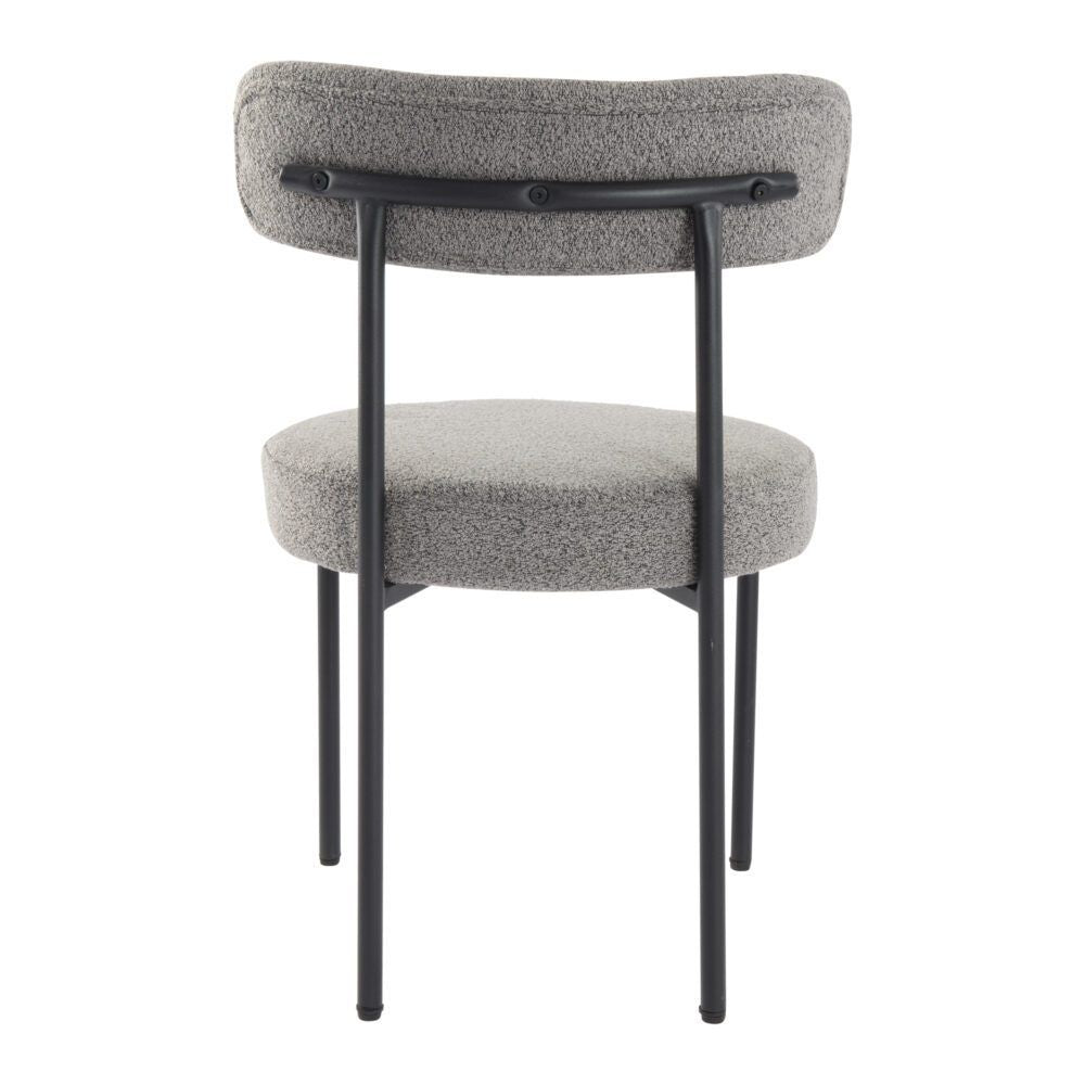 Plush Boucle Cushioned Elsa Dining Chairs in Slate Grey V264-DNC-416B-MGR-02-1