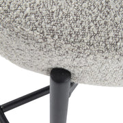 Sleek White Quartz Metal Boucle Elsa Bar Stools V264-DNC-417B-MCR-02-1