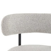 Sleek White Quartz Metal Boucle Elsa Bar Stools V264-DNC-417B-MCR-02-1
