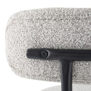 Sleek White Quartz Metal Boucle Elsa Bar Stools V264-DNC-417B-MCR-02-1