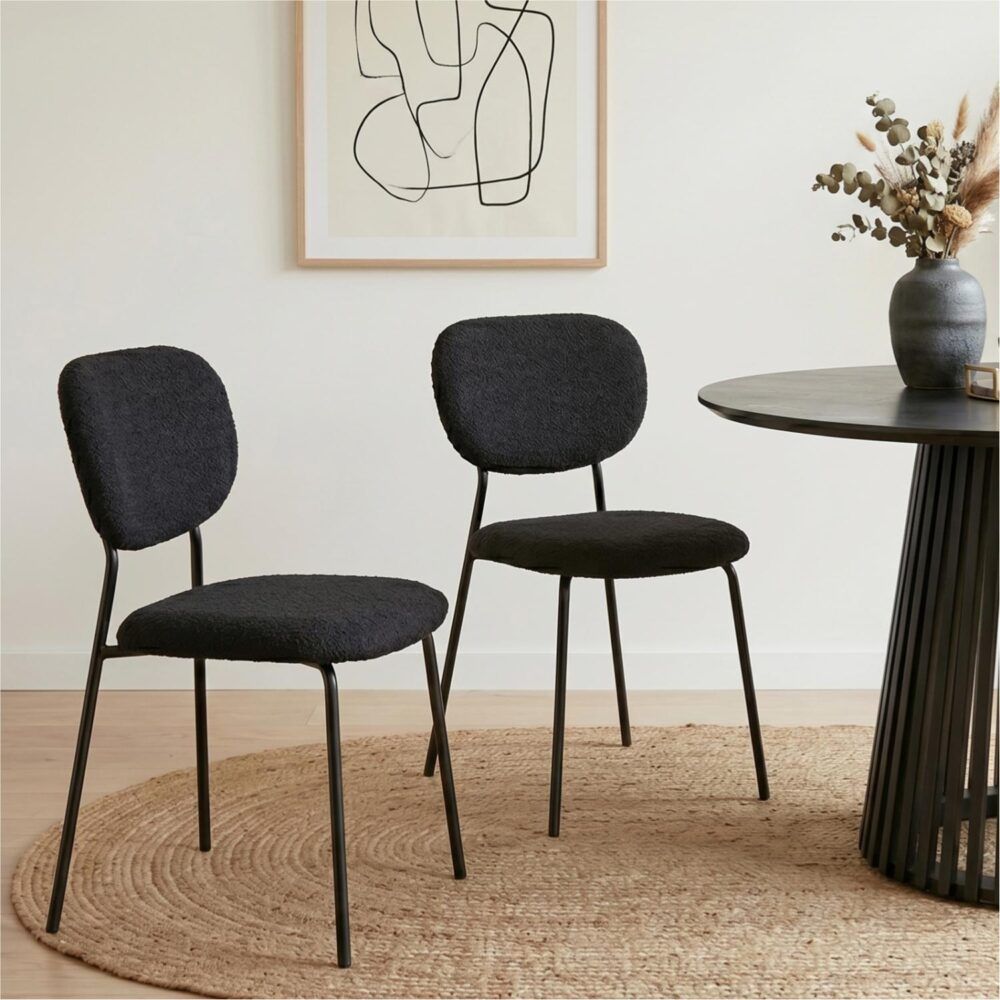 Charcoal Charm Armless Dining Chair Duo V264-DNC-418V-CHL-02-1