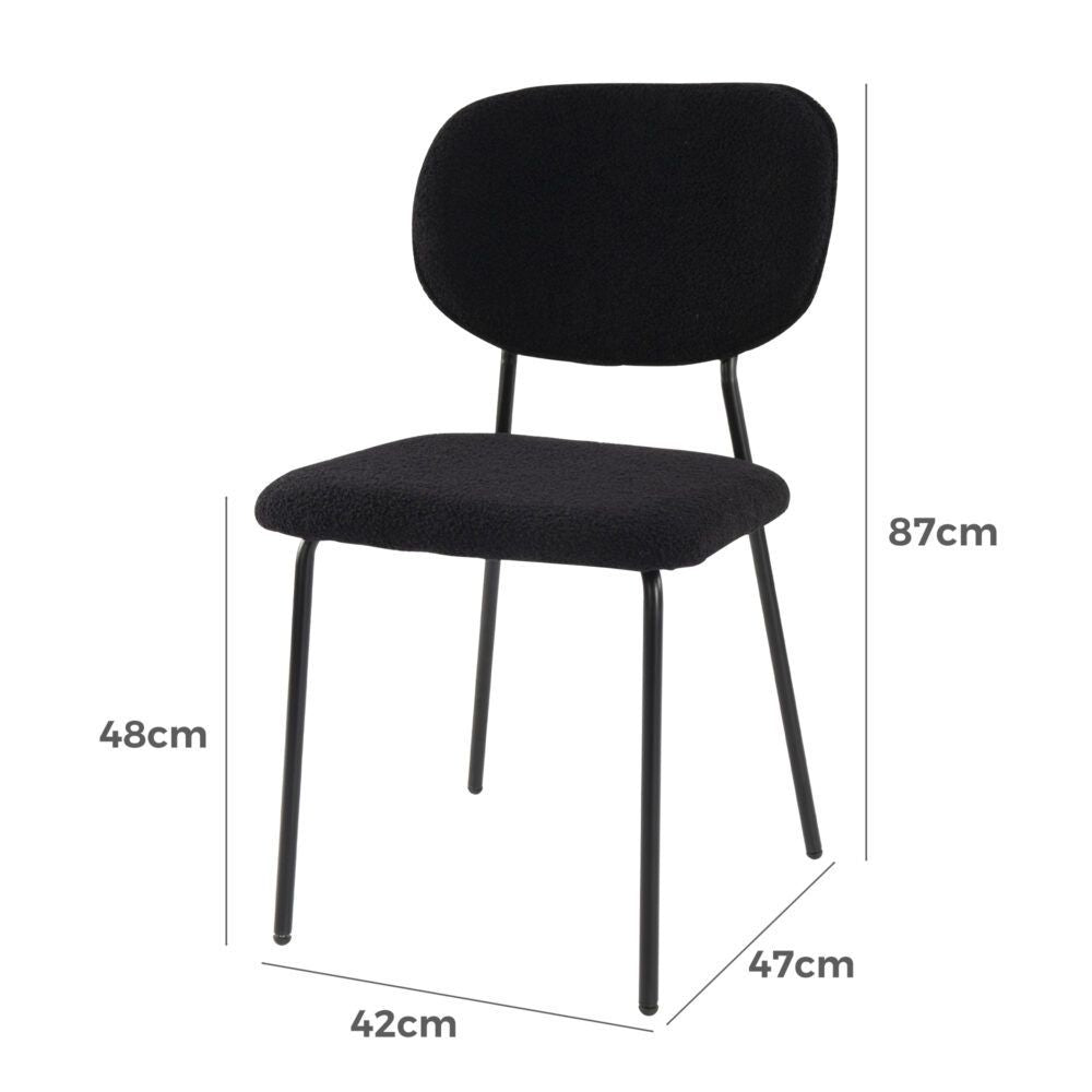 Charcoal Charm Armless Dining Chair Duo V264-DNC-418V-CHL-02-1