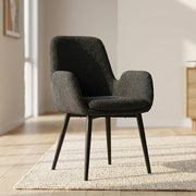 Charcoal Embrace Boucle – teddy Sherpa Fabric Armchair Set V264-DNC-420V-CHL-02-1
