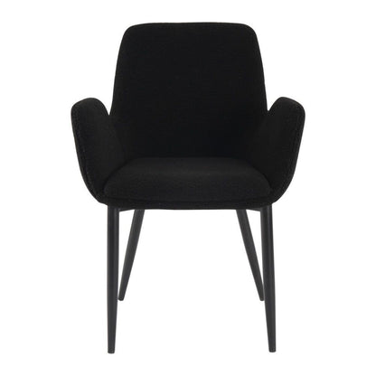 Charcoal Embrace Boucle – teddy Sherpa Fabric Armchair Set V264-DNC-420V-CHL-02-1