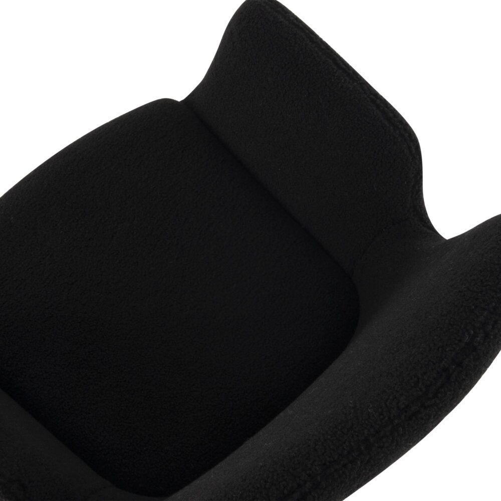 Charcoal Embrace Boucle – teddy Sherpa Fabric Armchair Set V264-DNC-420V-CHL-02-1