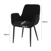 Charcoal Embrace Boucle – teddy Sherpa Fabric Armchair Set V264-DNC-420V-CHL-02-1