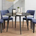 Marble Mania Round Table V264-DNT-405S-BLK