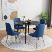 Marble Mania Round Table V264-DNT-405S-BLK