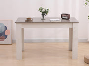 Dining Table Rectangular Wooden 120M-Grey&amp;White V264-DNT-409C-LGR-12M-1