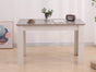 Dining Table Rectangular Wooden 120M-Grey&amp;White V264-DNT-409C-LGR-12M-1