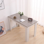 Dining Table Rectangular Wooden 120M-Grey&amp;White V264-DNT-409C-LGR-12M-1