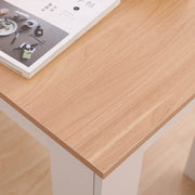 Dining Table Rectangular Wooden 120M-Wood&amp;White V264-DNT-409C-NTR-12M-1