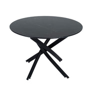 The Velvet Marble Table and Chair Set V264-DNT-410-BLK-DNC-414V-GRN-4