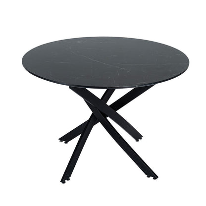 The Velvet Marble Table and Chair Set V264-DNT-410-BLK-DNC-414V-GRN-4