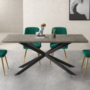 Falcon Rectangular Dining Table MDF Marbling V264-DNT-411C-DGR-17M