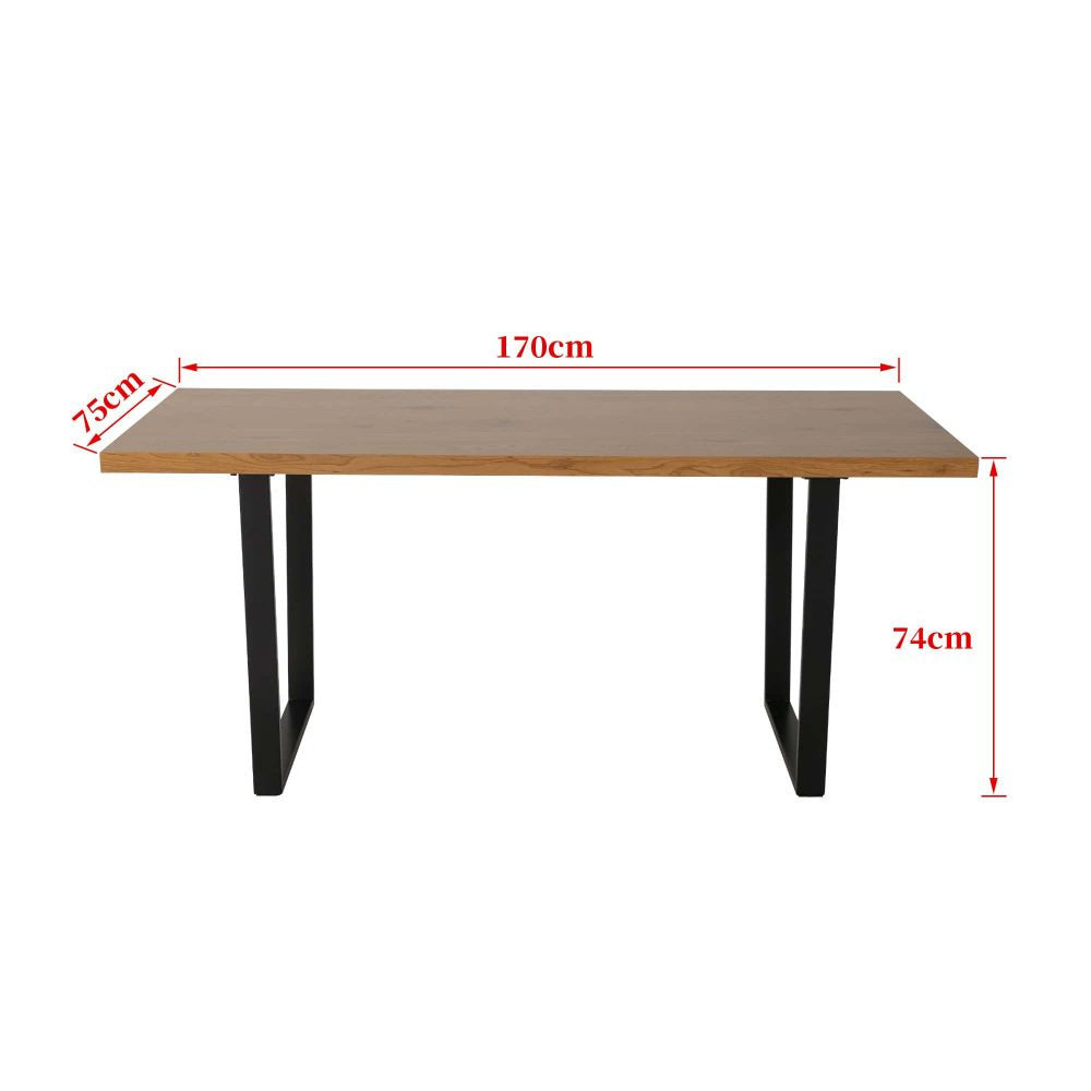 Venice Rectangular Dining Table 170cm Natural V264-DNT-412C-NTR-17M