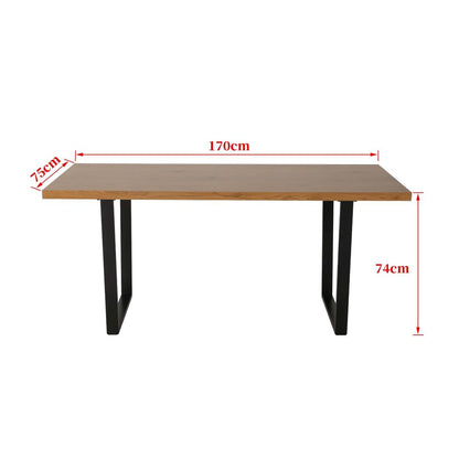 Venice Rectangular Dining Table 170cm Natural V264-DNT-412C-NTR-17M