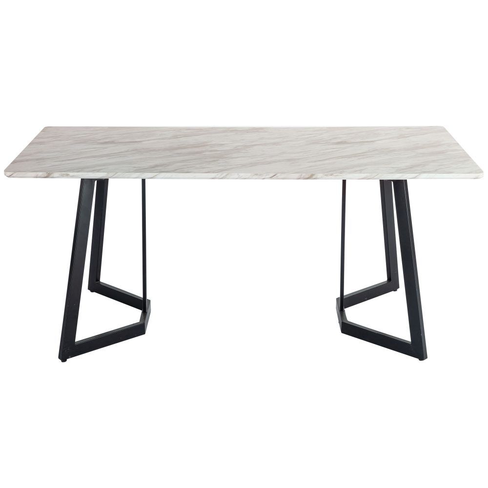 Marbleous Green Velvet Dining Set V264-DNT-413C-WHE-DNC-414V-GRN-6