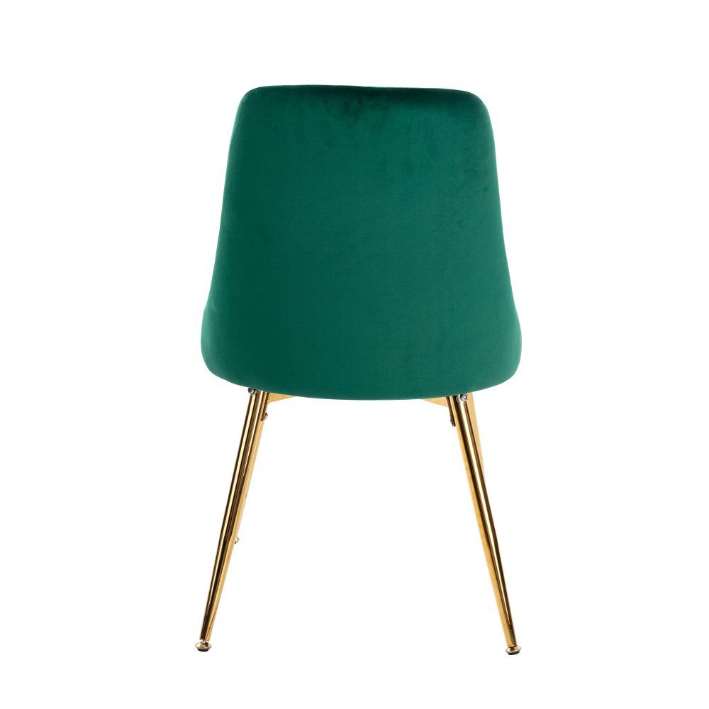 Marbleous Green Velvet Dining Set V264-DNT-413C-WHE-DNC-414V-GRN-6