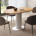 Clara Gather Round Oval Dining Table V264-DNT-415C-NTR-13M