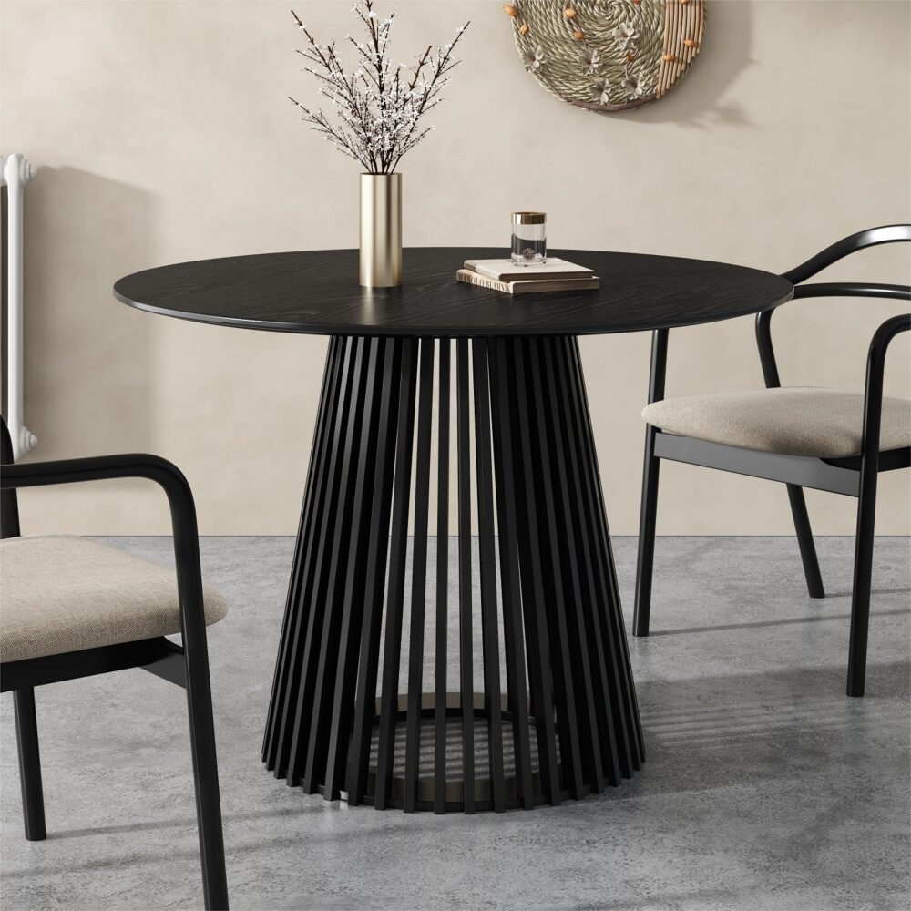 Palmer Sleek Silhouette Dining Table V264-DNT-421C-BLK-11M