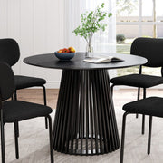 Palmer Sleek Silhouette Dining Table V264-DNT-421C-BLK-11M