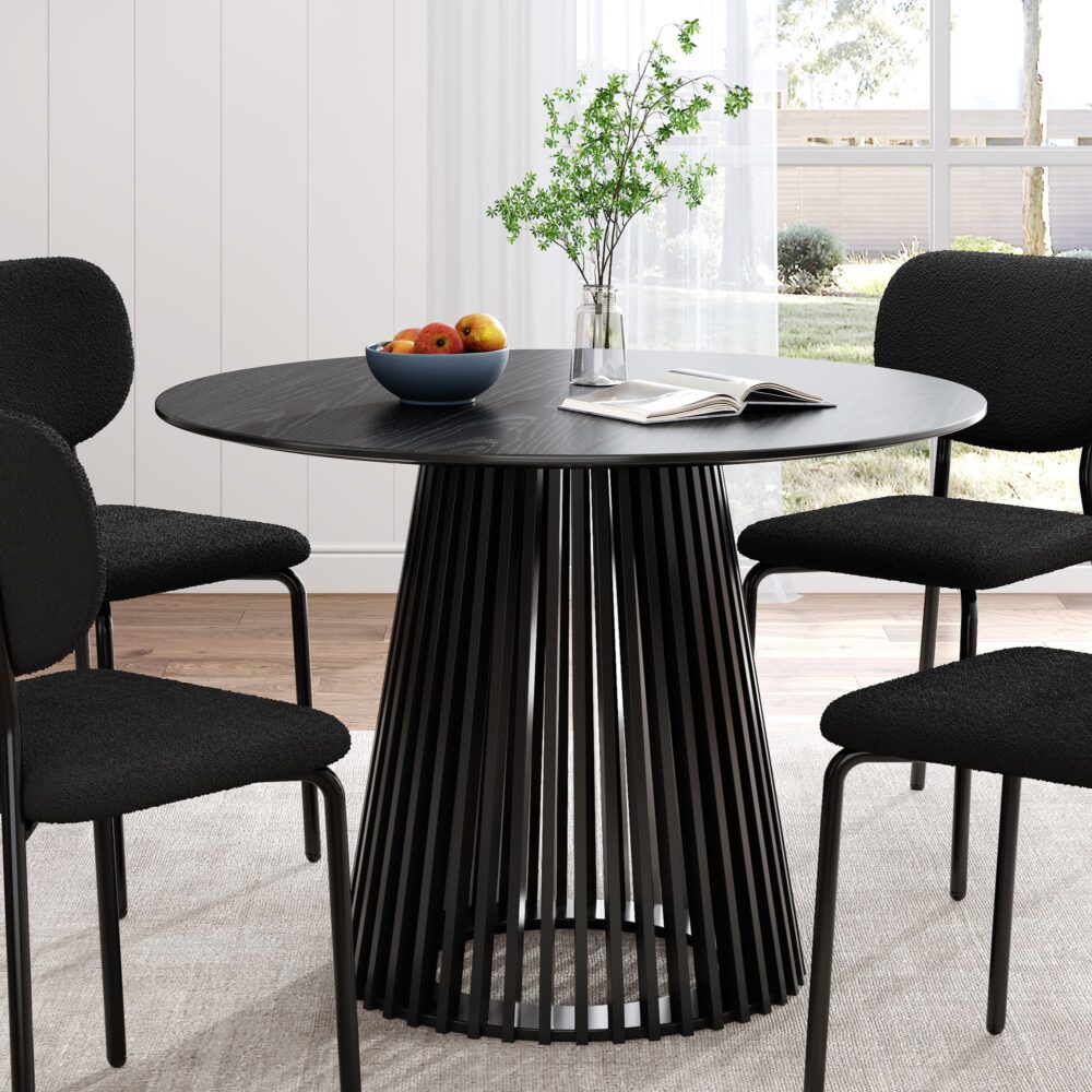 Palmer Sleek Silhouette Dining Table V264-DNT-421C-BLK-11M