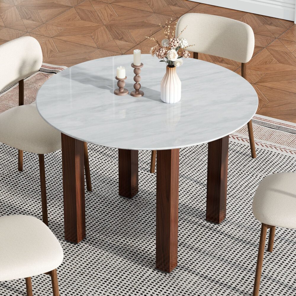 Willowmarble Round Dining Table V264-DNT-431S-WLA-11M