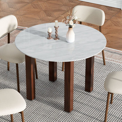 Willowmarble Round Dining Table V264-DNT-431S-WLA-11M
