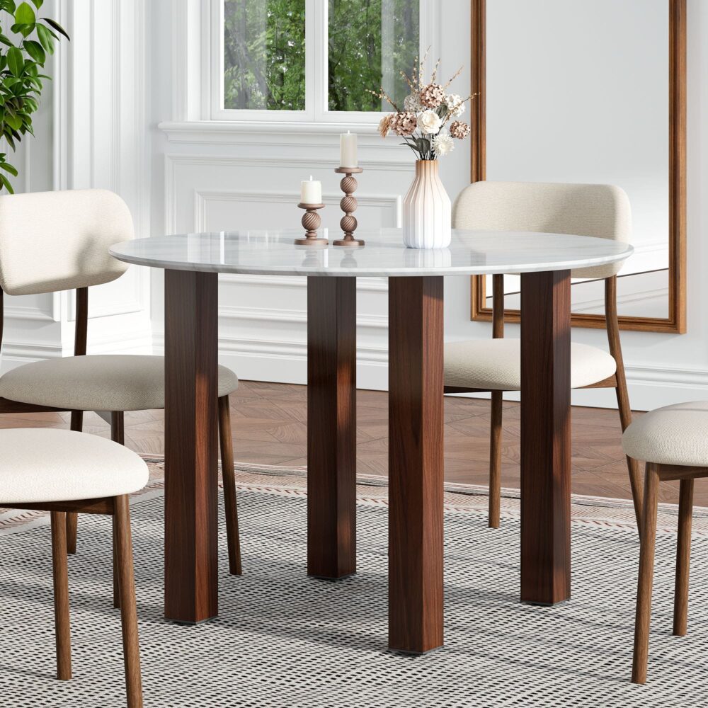 Willowmarble Round Dining Table V264-DNT-431S-WLA-11M
