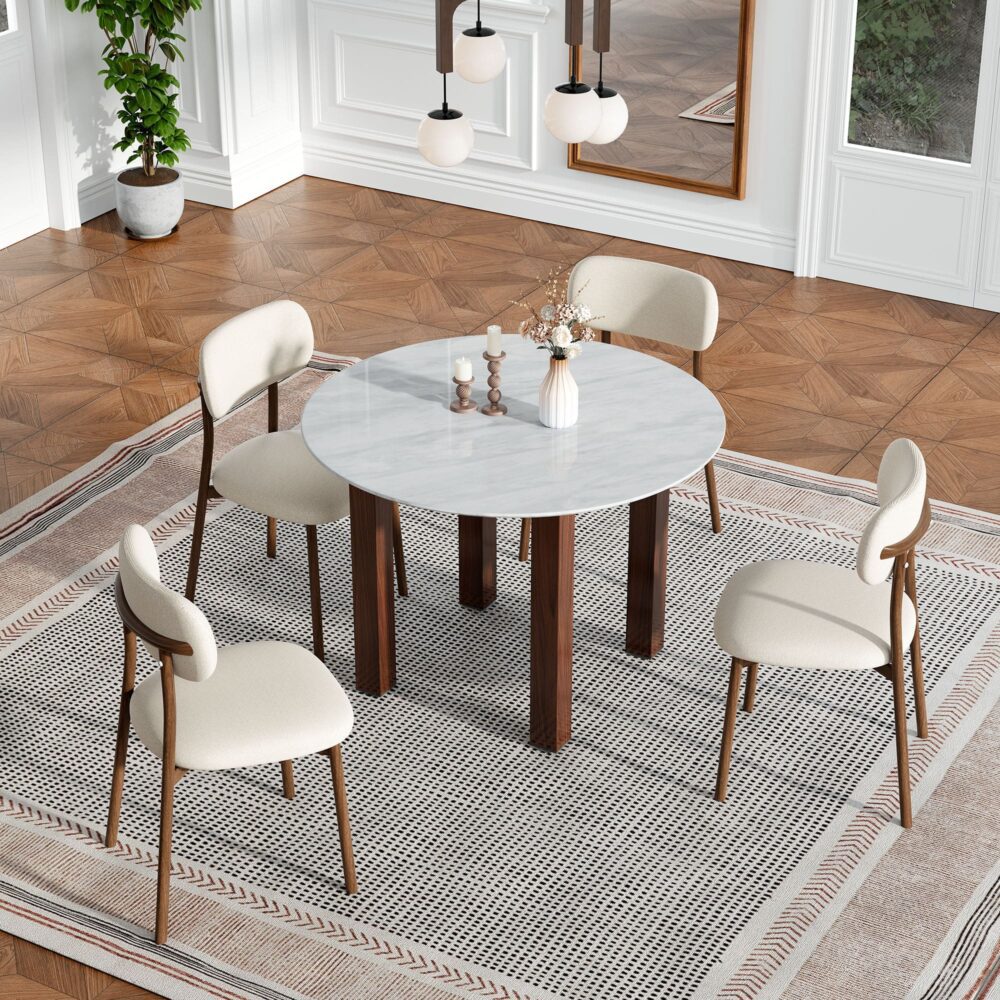 Willowmarble Round Dining Table V264-DNT-431S-WLA-11M