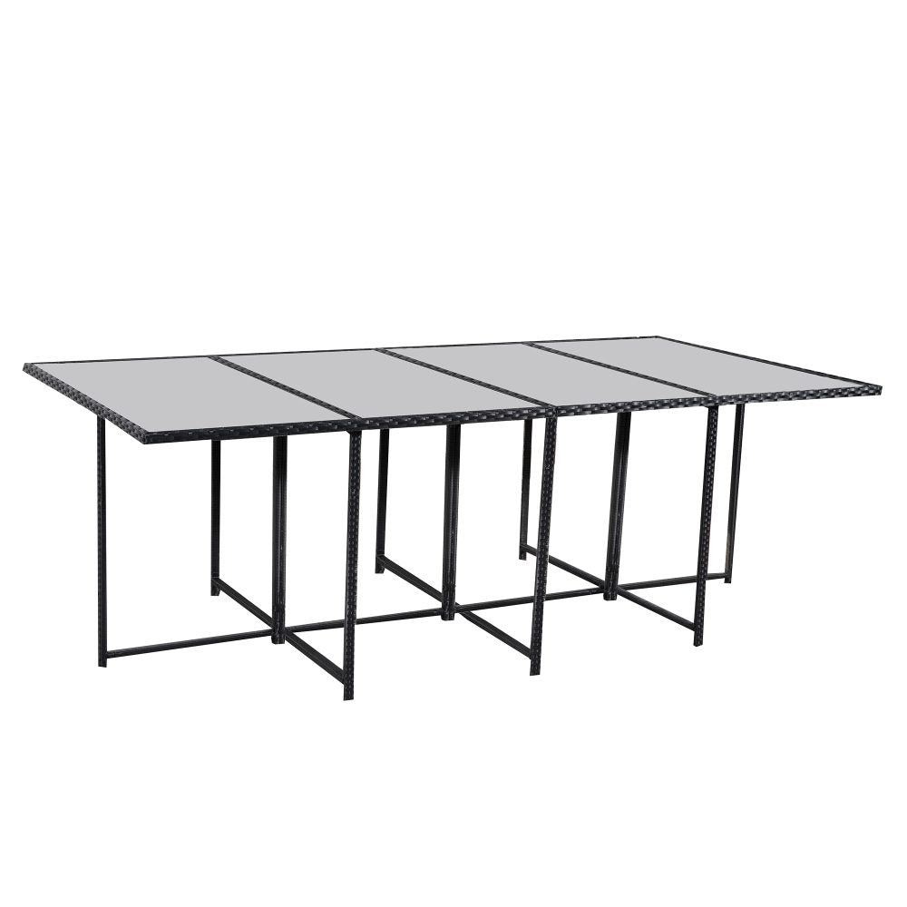 Bali 13PC Outdoor Dining Set-Black V264-OTF-502S-BLK